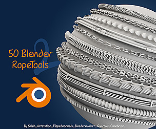 50 Blender Rope Tools 2 _ Cable , Rope , Chain