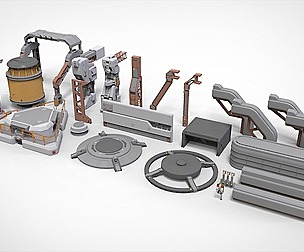 sci-fi Architecture kitbash 1