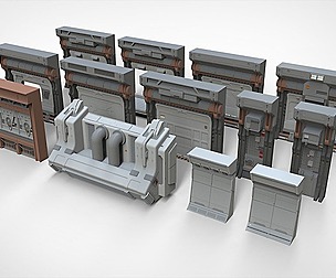 sci-fi Architecture kitbash 20