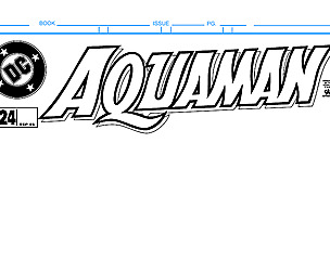Aquaman Comic Book Cover Template