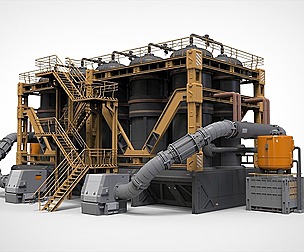 sci-fi storage tank