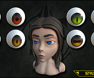 Stylized Eyes - Brush and Substance