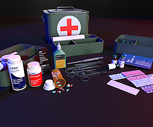 Pack kit medical 4k PBR for unity