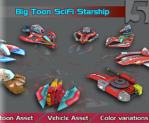 Big Toon SciFi Star Ships