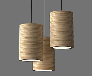 Cylinderical pendant light