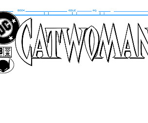 Catwoman Comic Book Cover Template