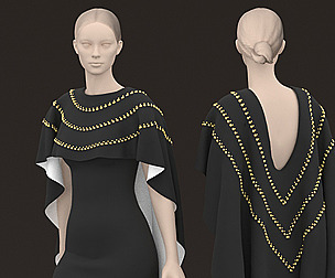 Woman TableCloth Marvelous Designer & CLO3d