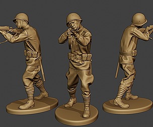Russian soldier ww2 Shoot Stand R1