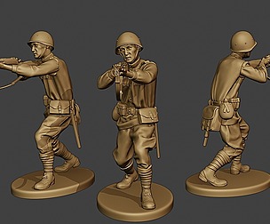 Russian soldier ww2 Shoot Stand2 R1