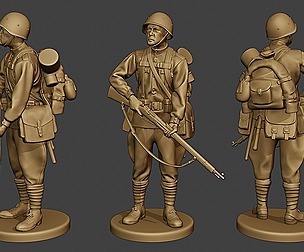 Russian soldier ww2 Stand R1
