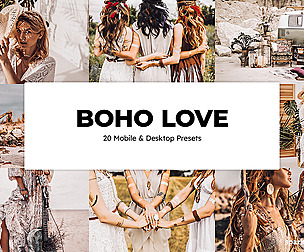 20 Boho Love Lightroom Presets and LUTs