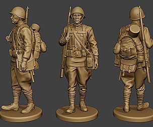 Russian soldier ww2 Walk R1