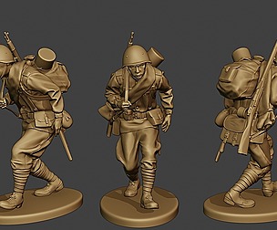 Russian soldier ww2 Walk4 R1