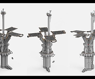 sci-fi landing platform 3