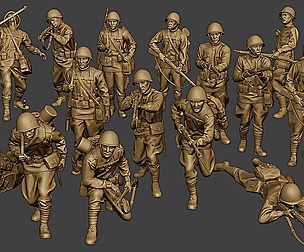 Russian soldiers ww2 R1 Pack 1