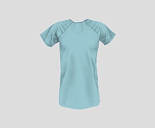Patient robe Game ready Low-poly 3D model