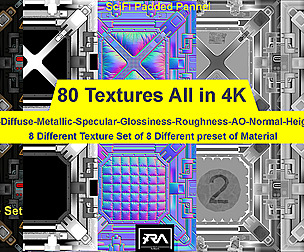 80 Scifi Pannel Textures