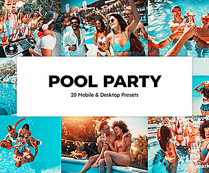 20 Pool Party Lightroom Presets and LUTs