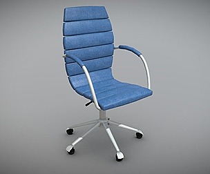 Office Chair - 3 Materials - Game Ready