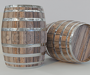 Old Wooden Barrel