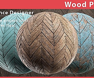 Painted Wood Planks Material - Substance Designer