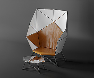 Geometric Modern Chair (Vray & Corona)