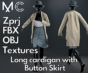 Marvelous Designer + Clo3d : Skirt No.1