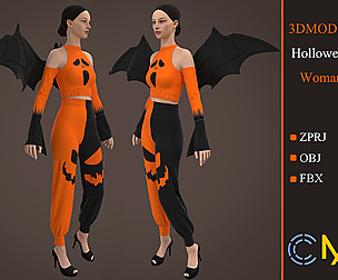 Dress Halloween Women Marvelous Designer And Clo3d
