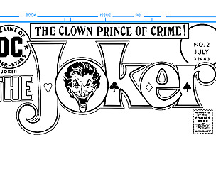 The Joker Comic Book Cover Template