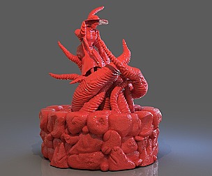 Jenny Barnes VS Dark Young Of Niggurath Diorama