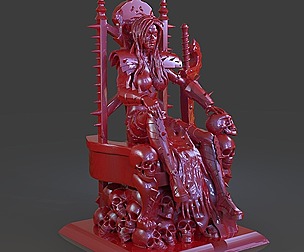 Killer Woman Death God Sculpture