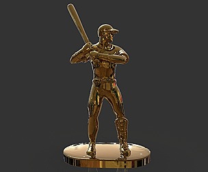 Baseball Trophy Sculpture
