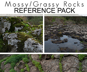 Ref Pack - Mossy/Grassy Rocks