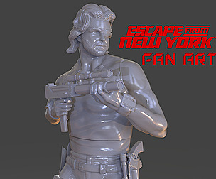 Snake Plissken Sculpture