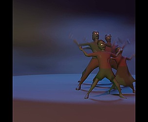 Zombies Males Females Boy Girl 6Models lowpoly