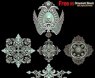 05 Ornament ABR/Alpha/3D Model
