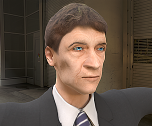 Old Classic Man Low Poly