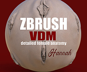 Hannah - ZBRUSH VDM- OBJ- FEMALE ANATOMY
