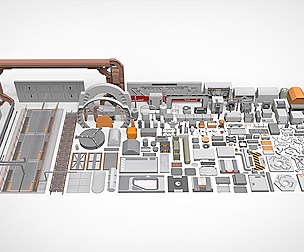 Sci-Fi architecture Elements collection 30