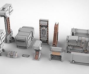 sci-fi Architecture kitbash 27