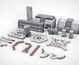 sci-fi Architecture kitbash 31
