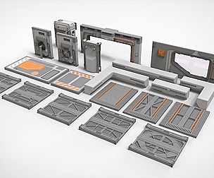 sci-fi Architecture kitbash 32