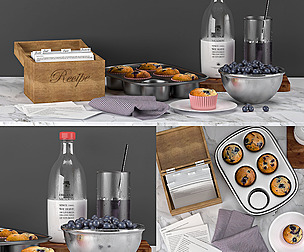 Blueburry Cupcake & Cocktail