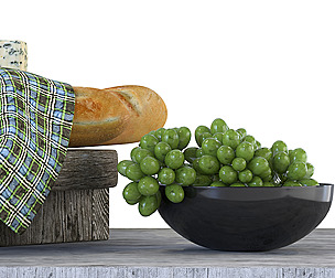Cheese & Wine Decor Set