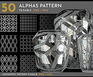 50 alphas - Tileable Patterns - Vol 01