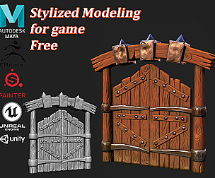 Gate Low poly