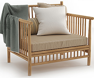 Exotan bamboo armchair