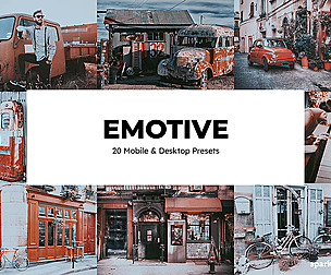 20 Emotive Lightroom Presets and LUTs
