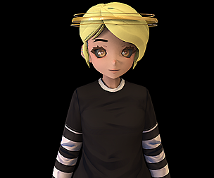 GAME READY LOW POLY ANIME CHARACTER GIRL 1