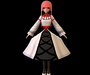 GAME READY LOW POLY ANIME CHARACTER GIRL 6